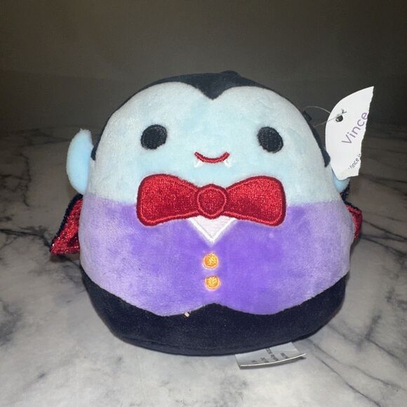 NWT Rare Kellytoy Squishmallows Halloween Vince the Vampire 5” 2020 Plush - Picture 1 of 8